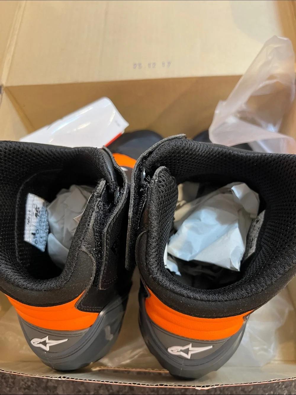 KTM Men's Black & Orange Motorcycle Boots
